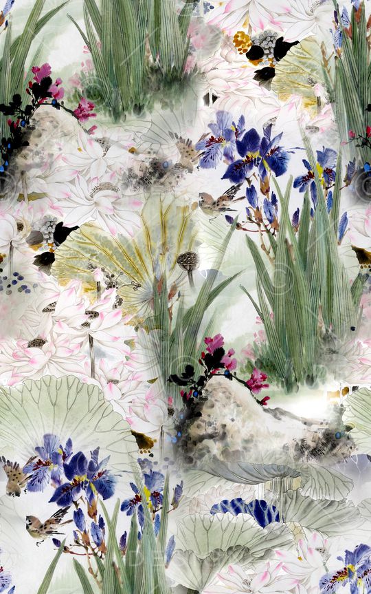 中国风印花华亿平台图片