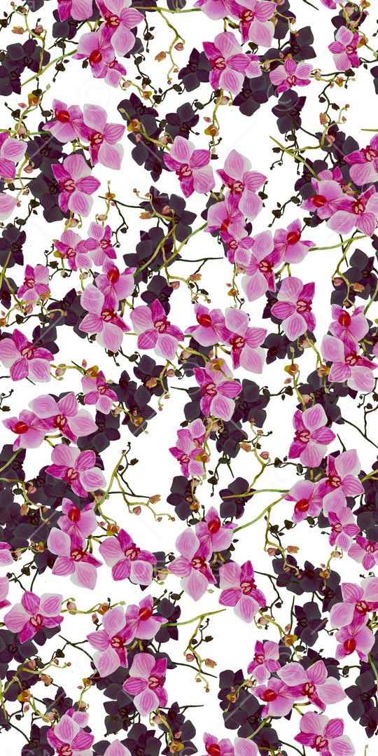 数码花卉类印花华亿平台图片