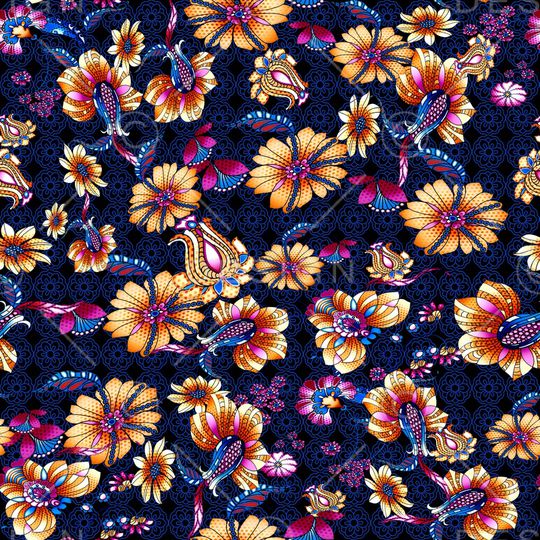 花朵印花华亿平台图片