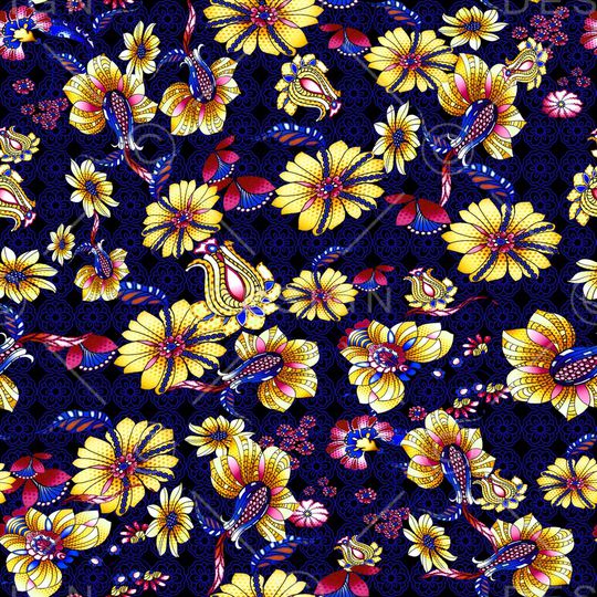 花朵印花华亿平台图片