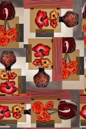 手绘图印花华亿平台图片