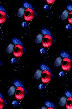 抽象手绘水彩画游戏鸟数码印花印花华亿平台图片