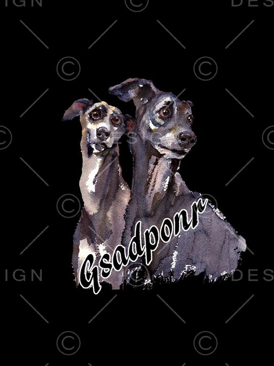 抽象手绘油画动物狗狗数码印花印花华亿平台图片