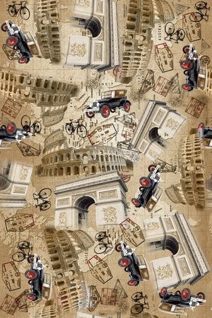 地理纹印花华亿平台图片