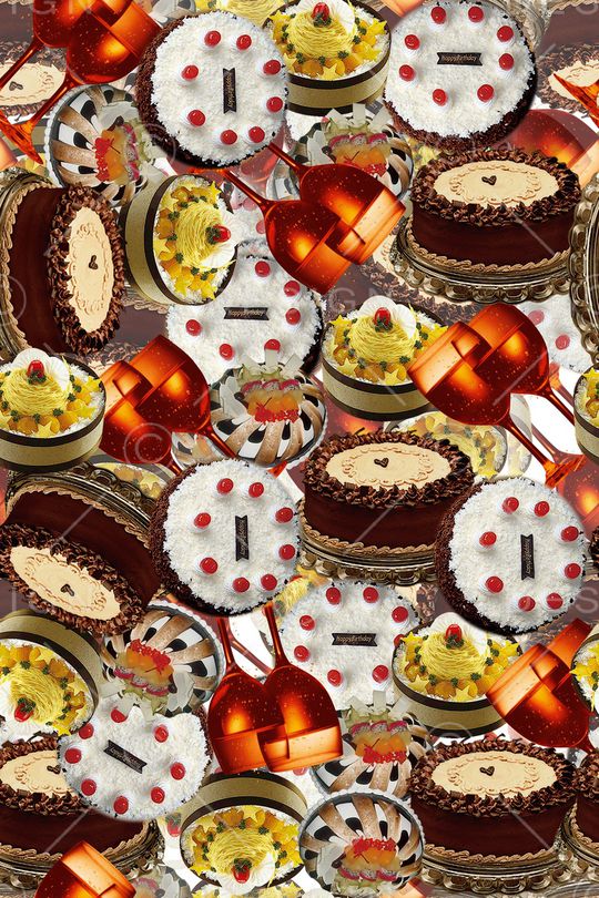 蛋糕背景印花华亿平台图片