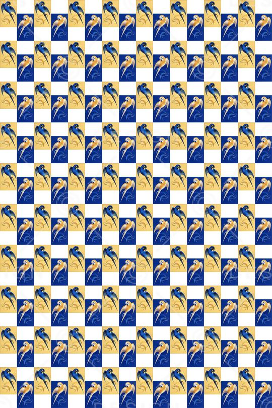 春夏抽象休闲时尚鸟印花华亿平台图片