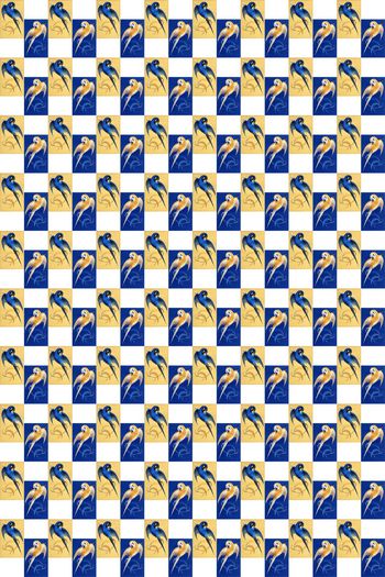 春夏抽象休闲时尚鸟印花华亿平台图片