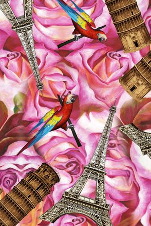 埃菲尔铁塔印花华亿平台图片