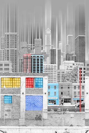 几何印花华亿平台图片