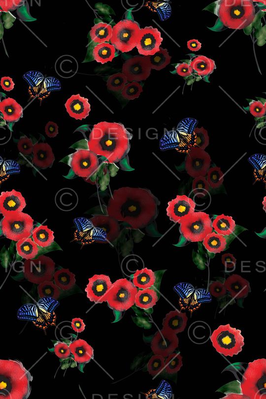 花朵印花华亿平台图片