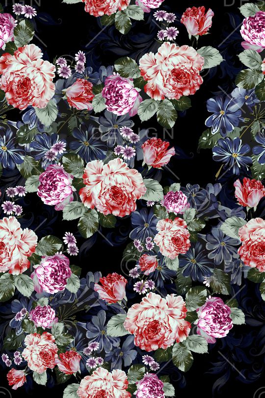 花朵印花华亿平台图片