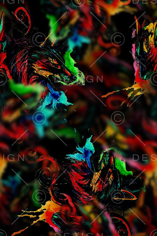 抽象印花华亿平台图片