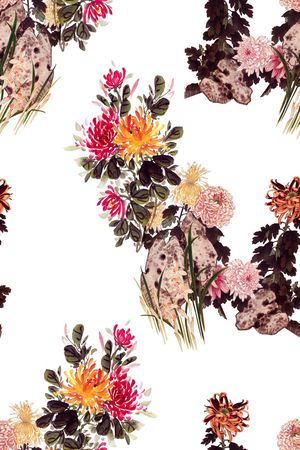 手绘印花华亿平台图片