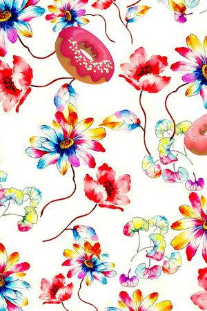 乱花印花华亿平台图片