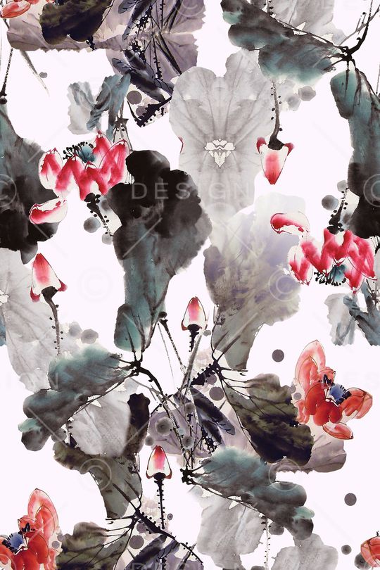 中国风印花华亿平台图片