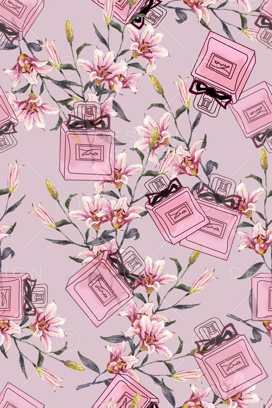 香水百合印花华亿平台图片