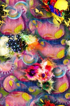 抽象印花华亿平台图片