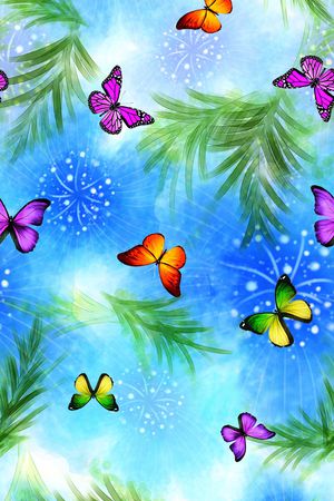 水彩背景印花华亿平台图片