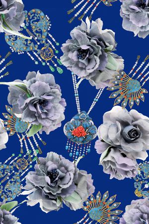 珠宝砖石印花华亿平台图片