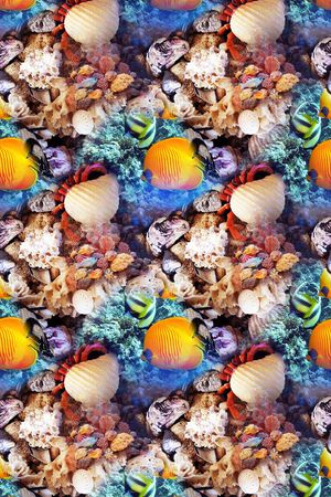 夏季热带海洋世界时尚女装连衣裙印花华亿平台图片