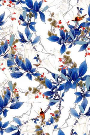 花卉印花华亿平台图片