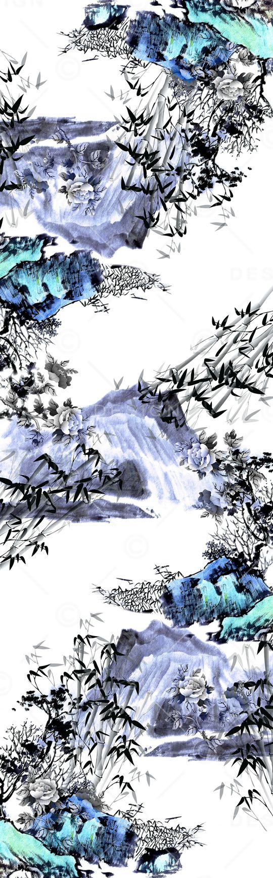 中国风印花华亿平台图片