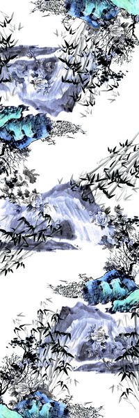 中国风印花华亿平台图片