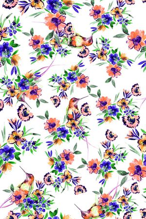 花卉印花华亿平台图片