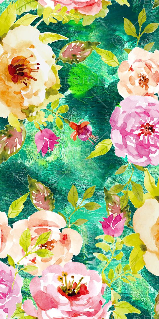 数码花卉类印花华亿平台图片