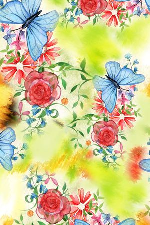 花鸟印花华亿平台图片