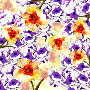 花朵印花华亿平台图片