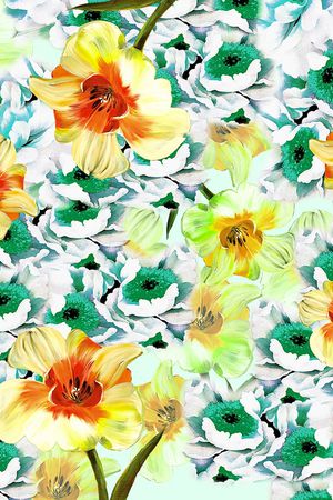 花朵印花华亿平台图片