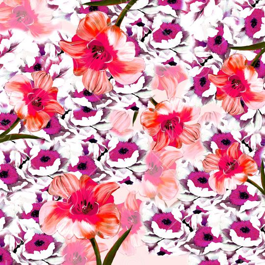 花朵印花华亿平台图片