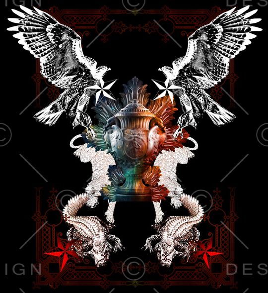 老鹰印花华亿平台图片