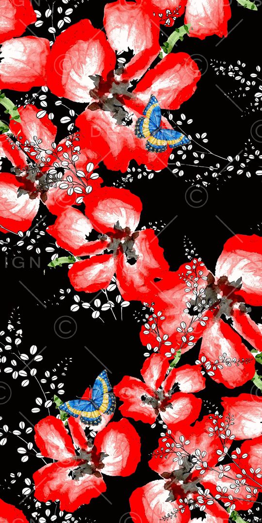 花鸟印花华亿平台图片