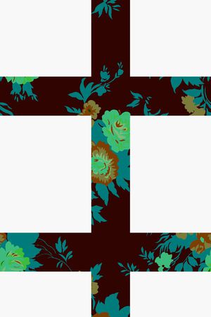 时尚格子印花华亿平台图片