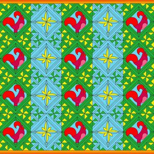 三角形印花华亿平台图片