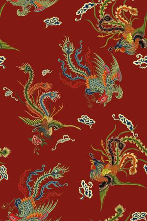 中国风印花华亿平台图片