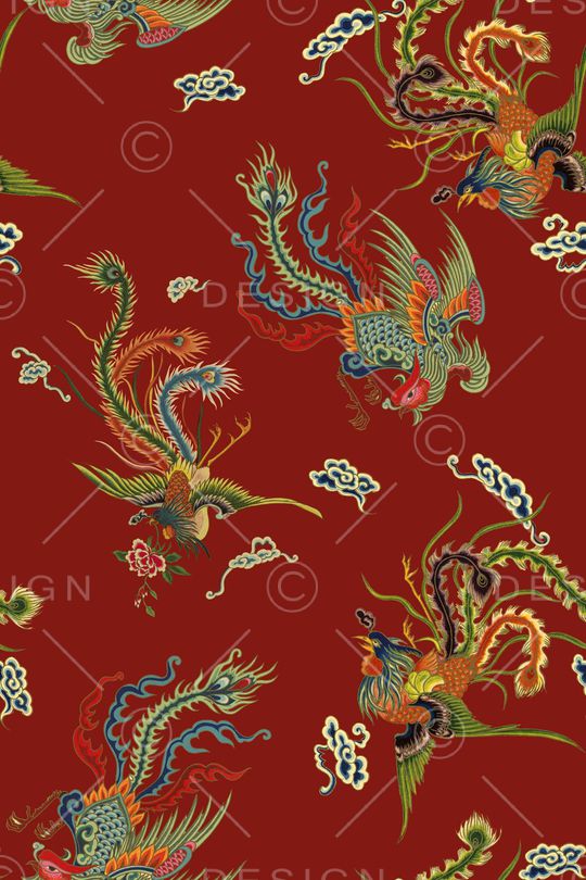 中国风印花华亿平台图片