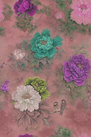 中国风印花华亿平台图片