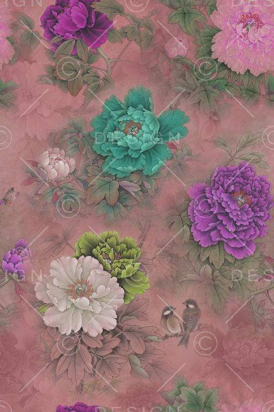 中国风印花华亿平台图片