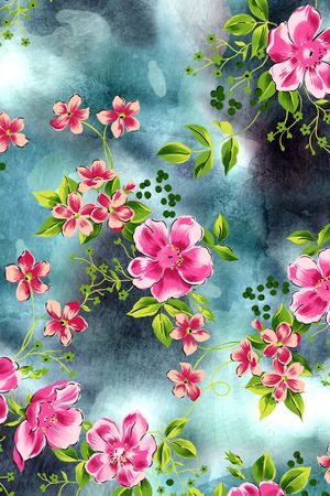 小碎花印花华亿平台图片