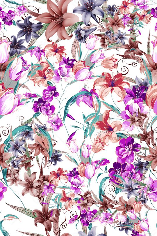 花朵印花华亿平台图片