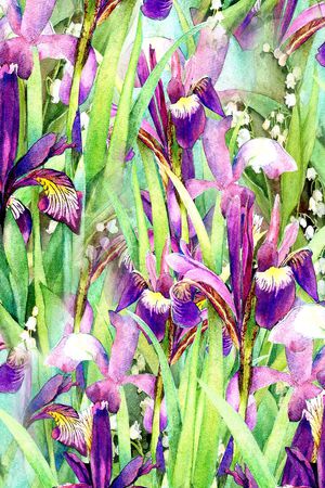 抽象花卉印花华亿平台图片