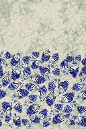 青蓝雅韵系列印花华亿平台图片