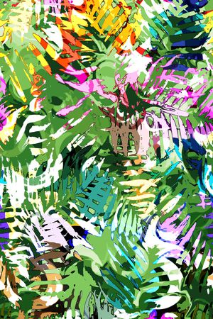 动物纹印花华亿平台图片