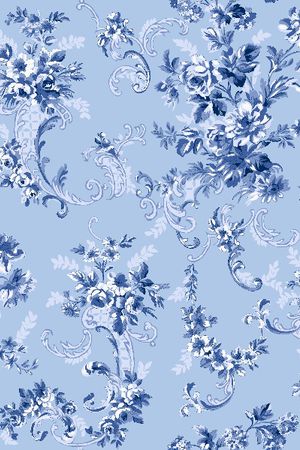 青花瓷印花华亿平台图片