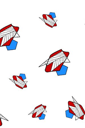 不规则几何印花华亿平台图片