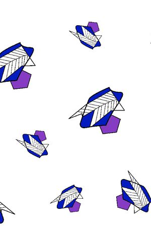 不规则几何印花华亿平台图片