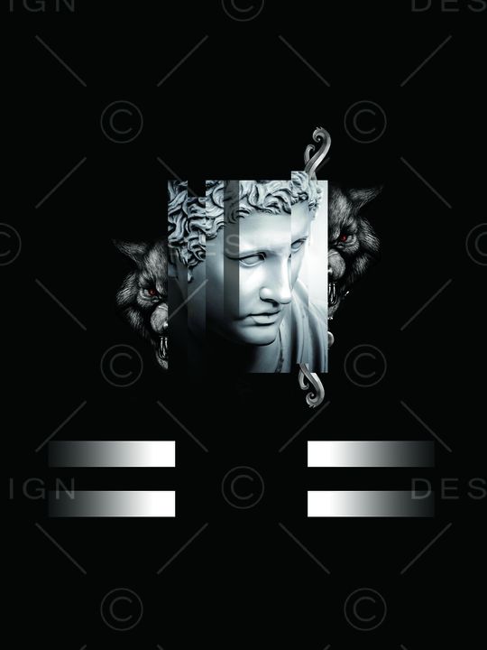 潮流图案印花华亿平台图片